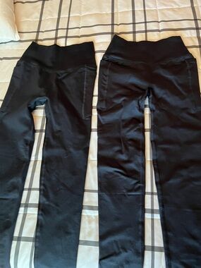 OtosBlack High-Waist Yoga Leggings Pair